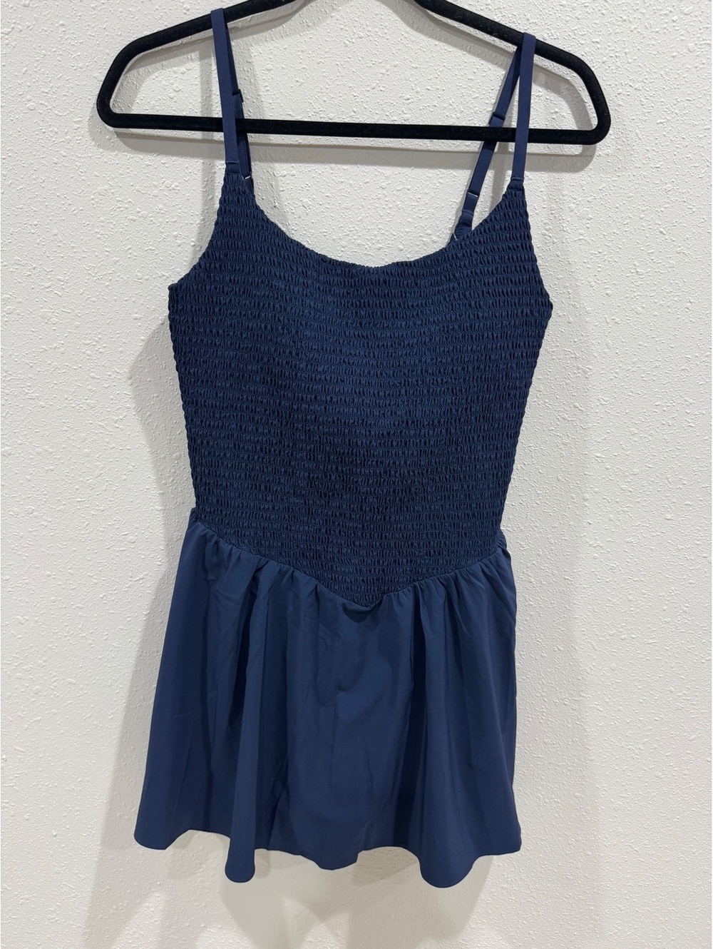 OFFLINE by Aerie Real Me Smocked Flowy Athletic Dress Royal Navy Size M